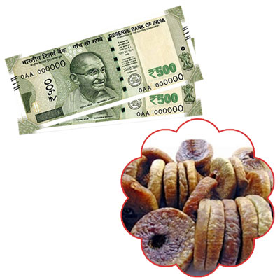 "Cash Rs.1001 , 500gms of dryfruit anjeer - Click here to View more details about this Product